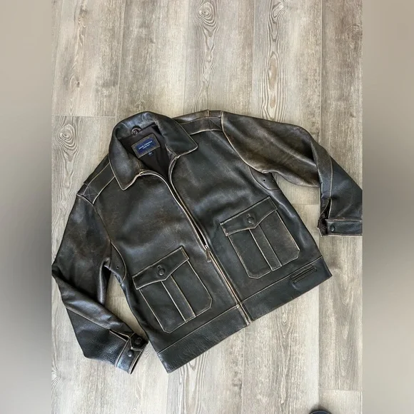 Daniel Cremieux Leather Jacket - Men’s Large